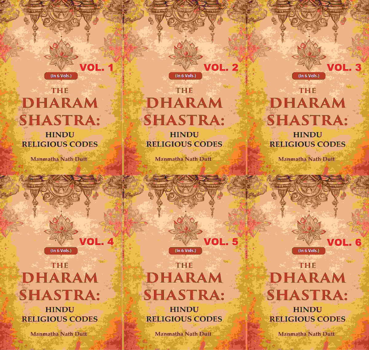 The Dharam Shastra: Hindu Religious Codes 6 Vols. Set - Gyan Books | Grocsy