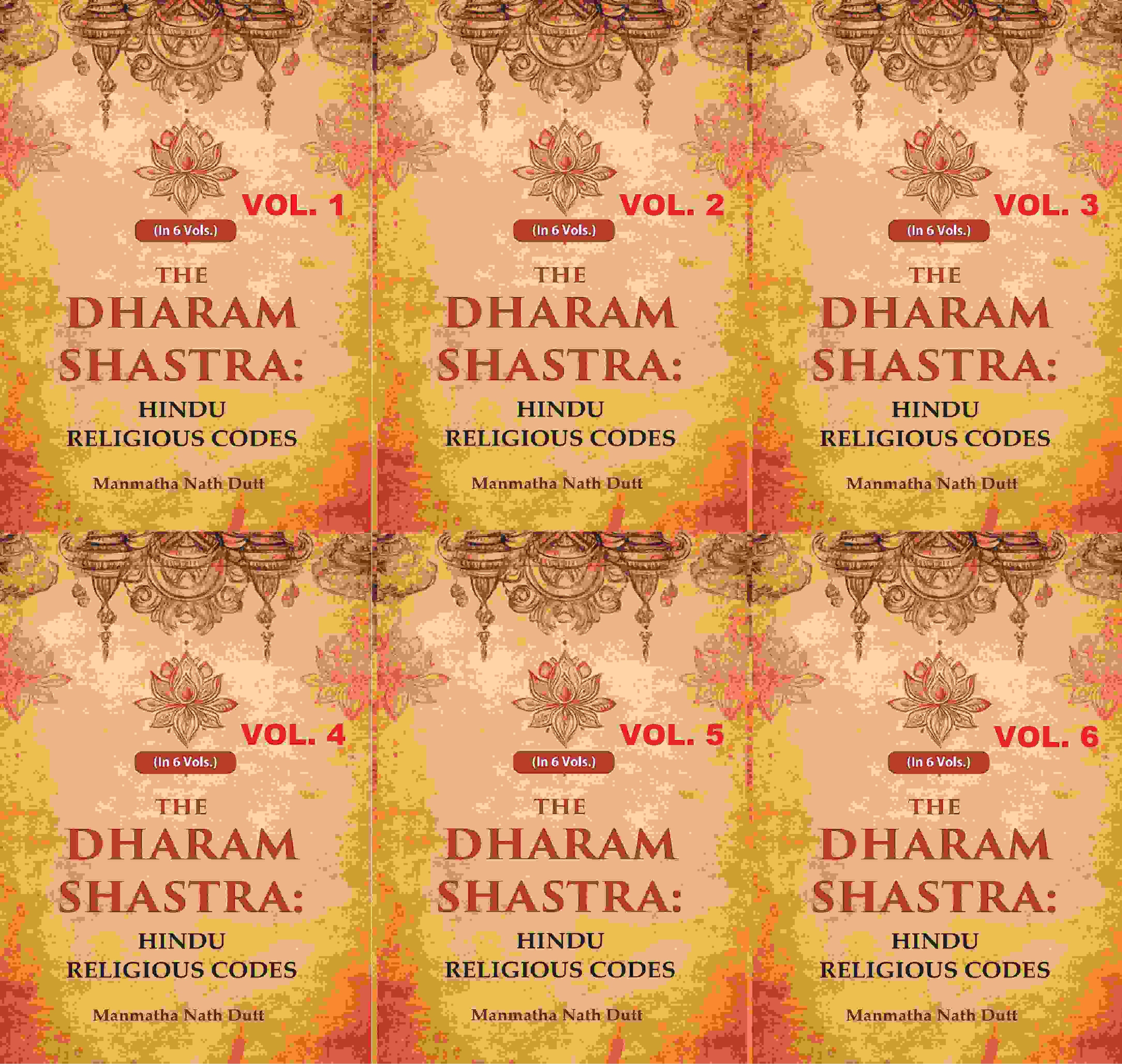 The Dharam Shastra: Hindu Religious Codes 6 Vols. Set - Gyan Books | Grocsy