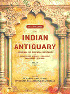The Indian Antiquary a Journal of Oriental Research in Archeology, History, Literature, Languages, Folklore: Vol. XLVI. 1917 46th - Gyan Books | Grocsy