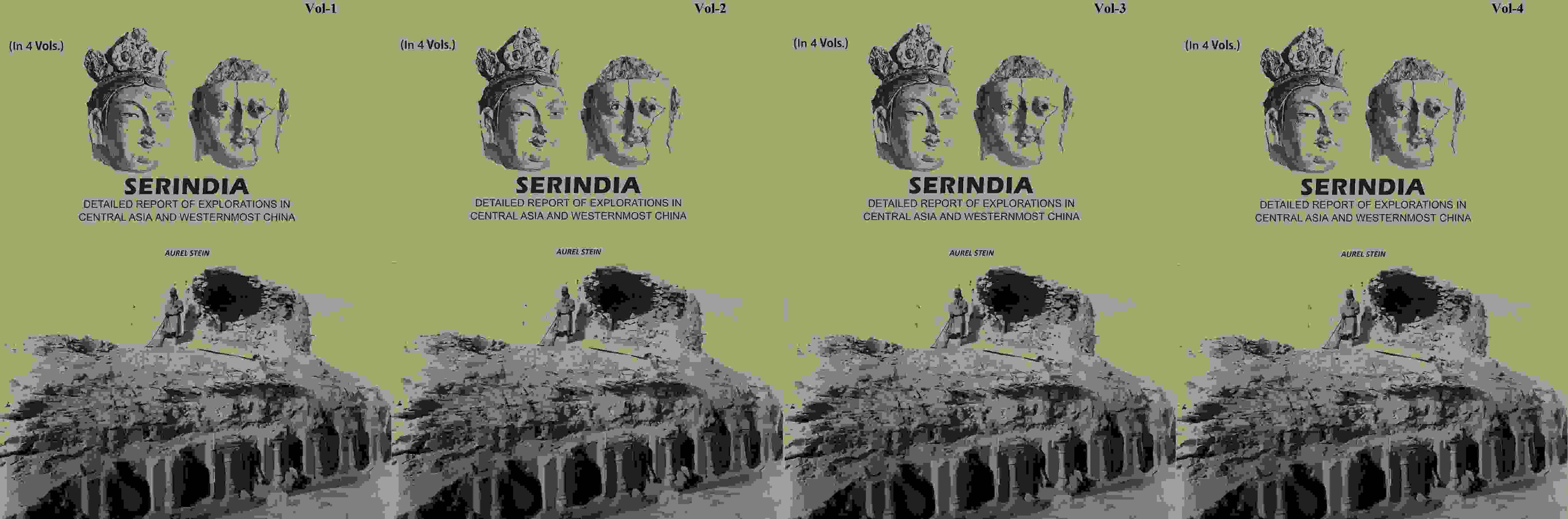 Serindia: Detailed report of explorations in Central Asia and westernmost China (4 Vols. Set) - Gyan Books | Grocsy