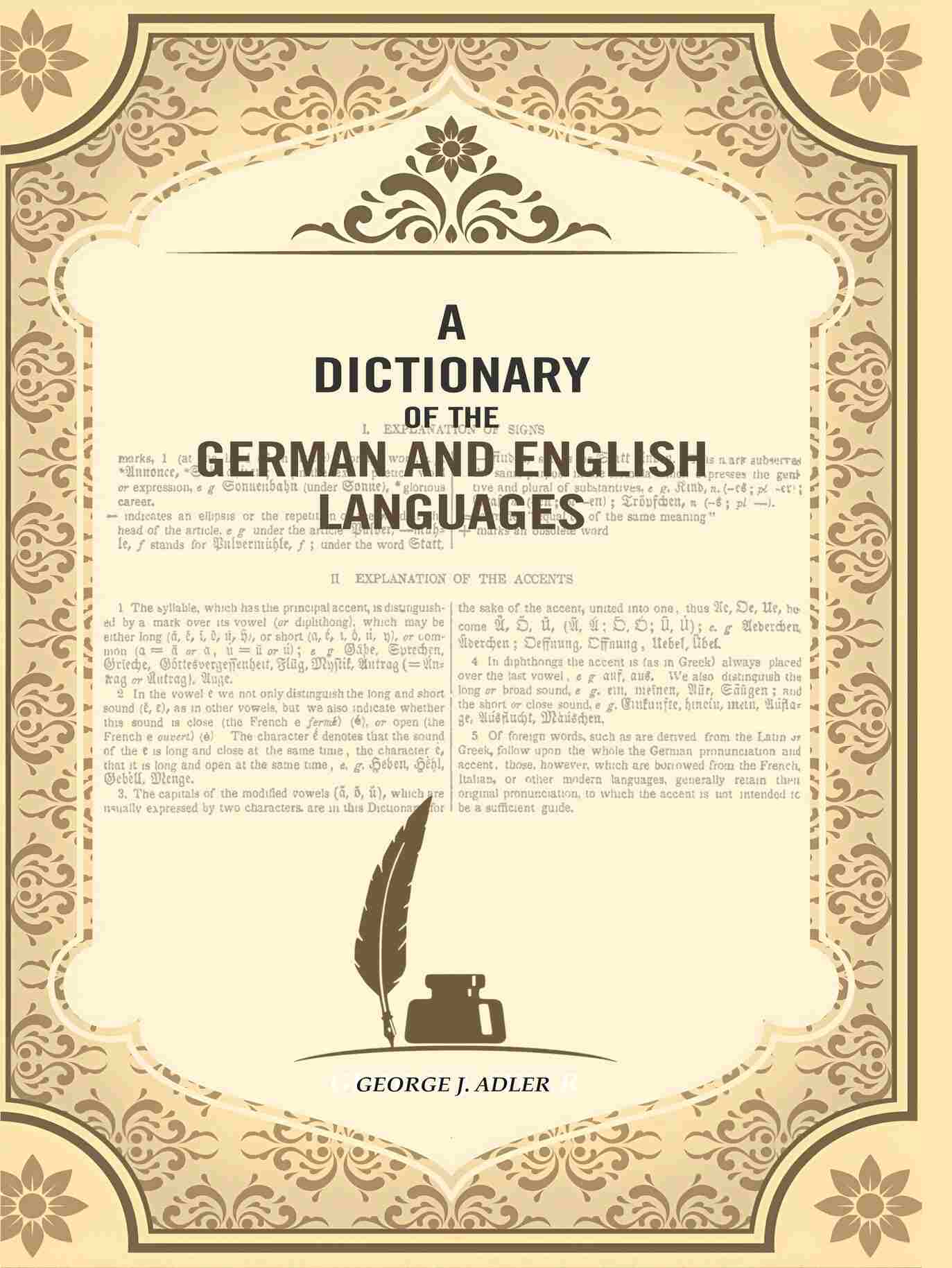 A Dictionary of the German and English Languages - Gyan Books | Grocsy