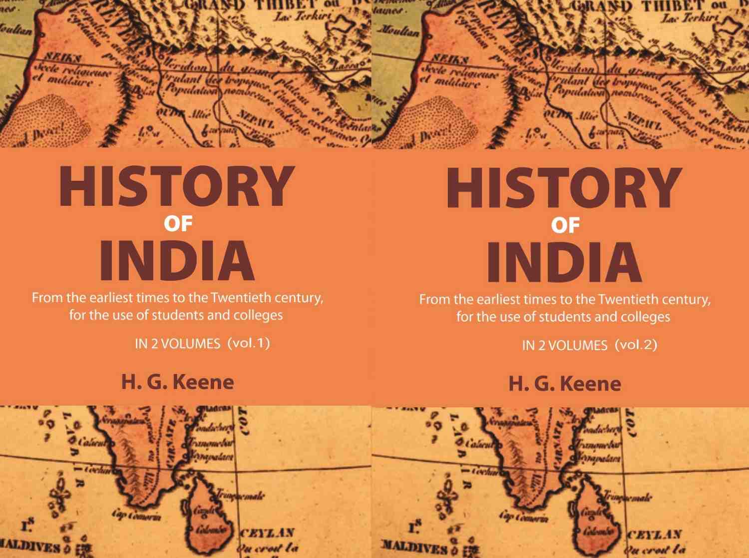 History of India: From the earliest times to the Twentieth century, for the use of students and colleges (2 Vols. Set) - Gyan Books | Grocsy