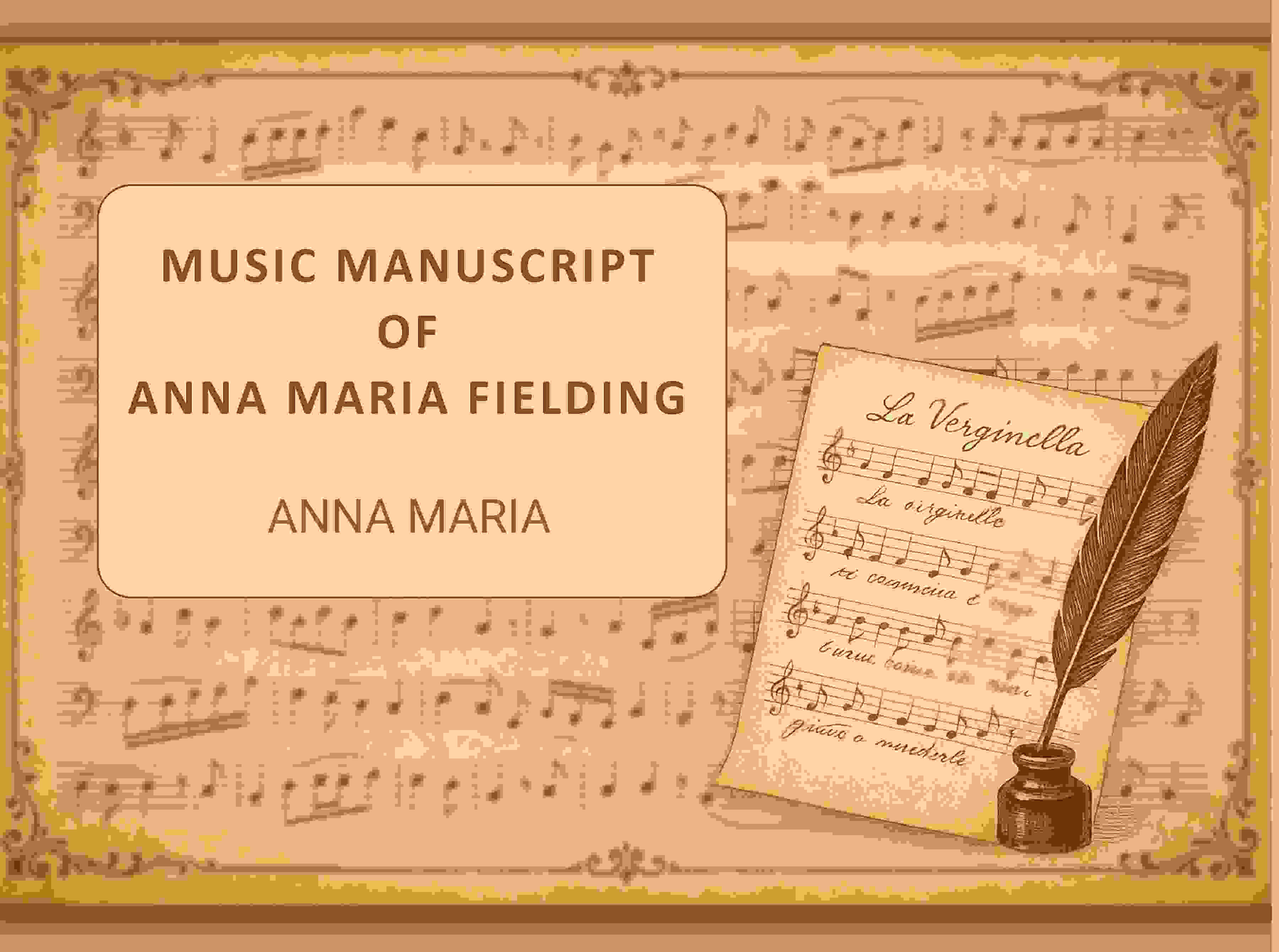 Music manuscript of Anna Maria Fielding - Gyan Books | Grocsy