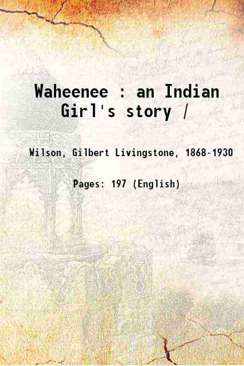 Waheenee: an Indian Girl's Story - Gyan Books | Grocsy