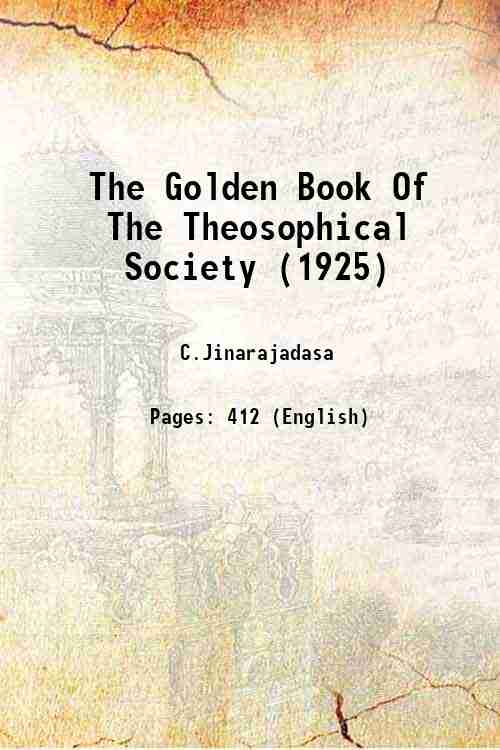 The Golden Book of the Theosophical Society - Gyan Books | Grocsy