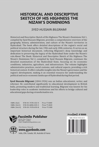 Historical And Descriptive Sketch of His Highness The Nizam'S Dominions (2 Vols. Set) - Gyan Books | Grocsy