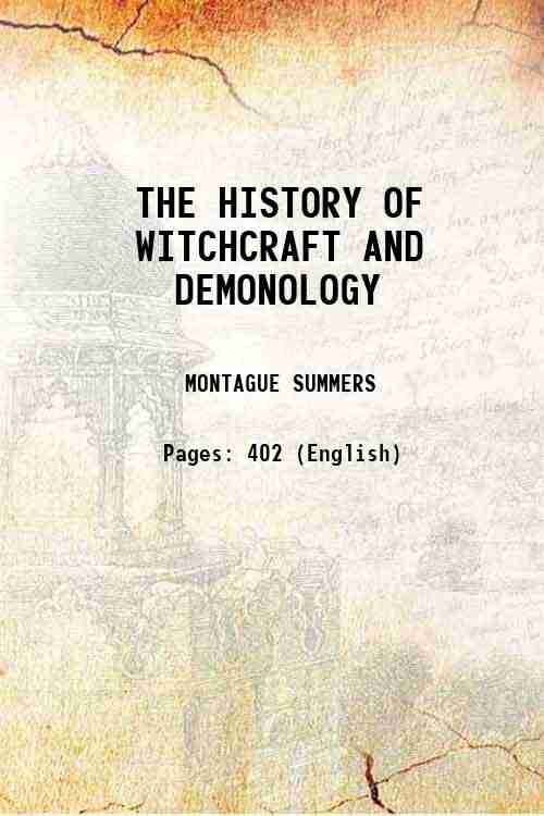 The History Of Witchcraft And Dermonology - Gyan Books | Grocsy