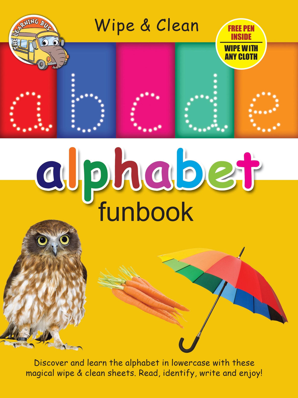 Wipe & Clean alphabet Funbook - Om Books | Grocsy