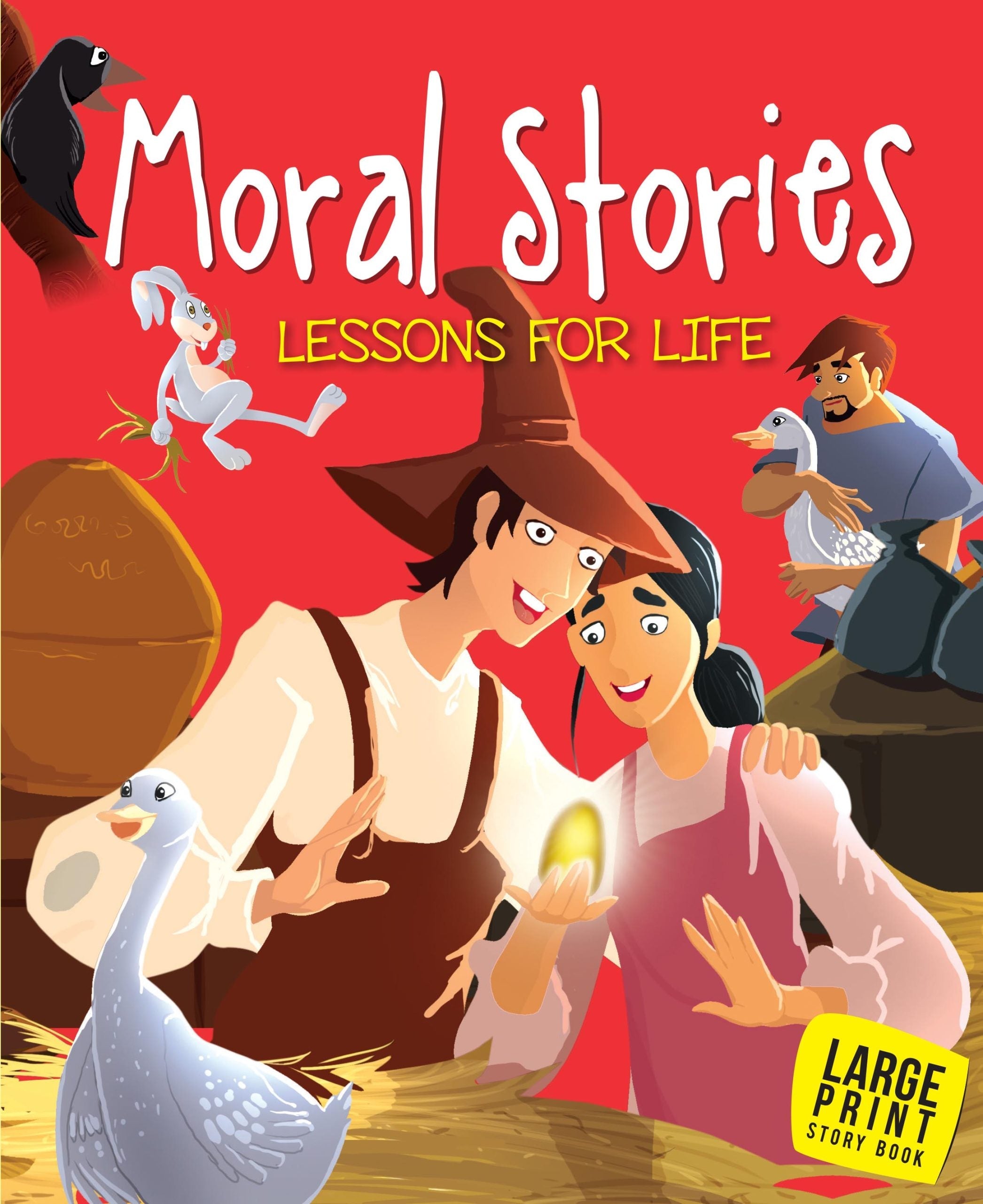 Moral Stories Lessons for Life : Large Print - Om Books | Grocsy