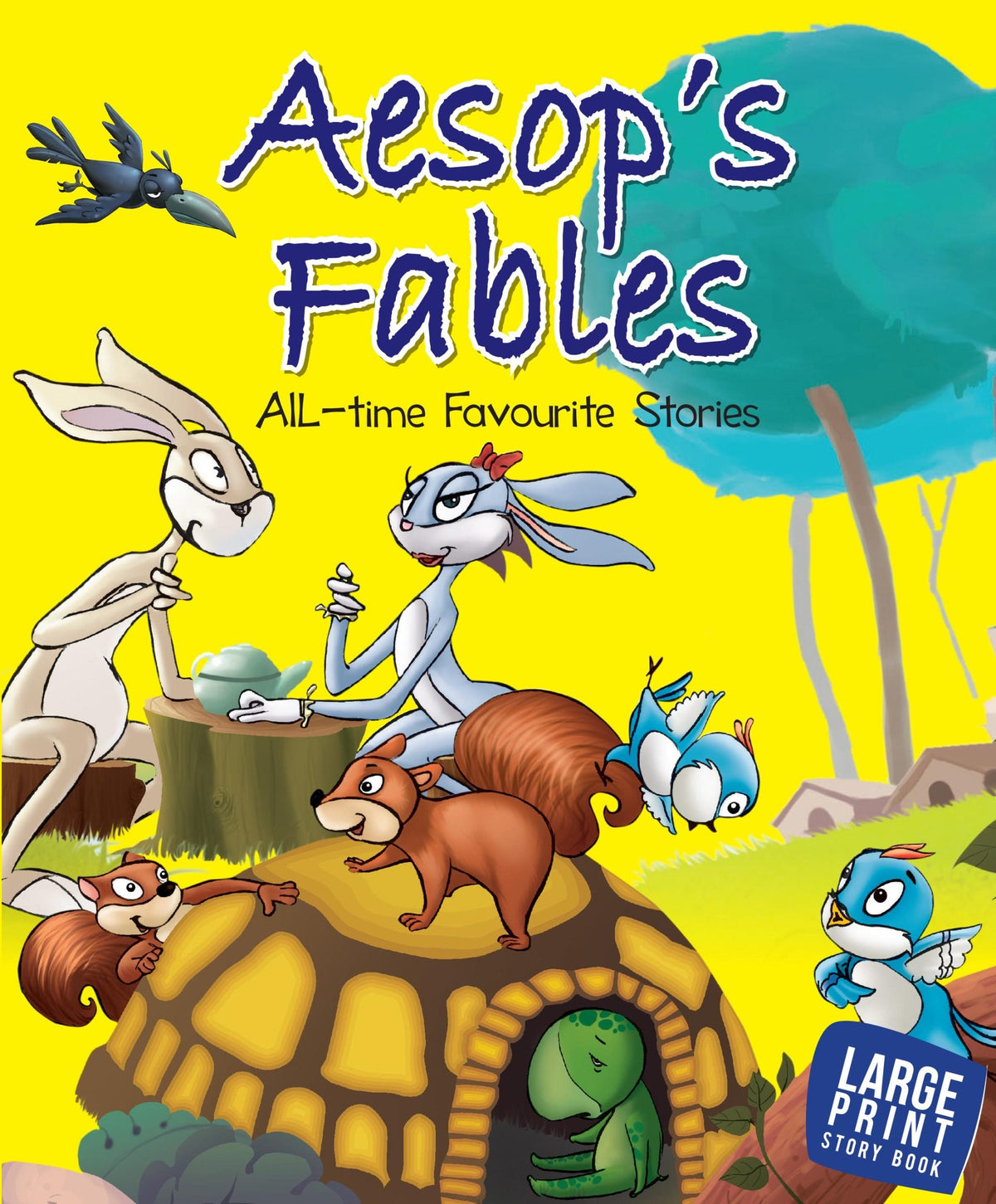 Aesops Fables : All Time Favourite Stories : Large Print - Om Books | Grocsy