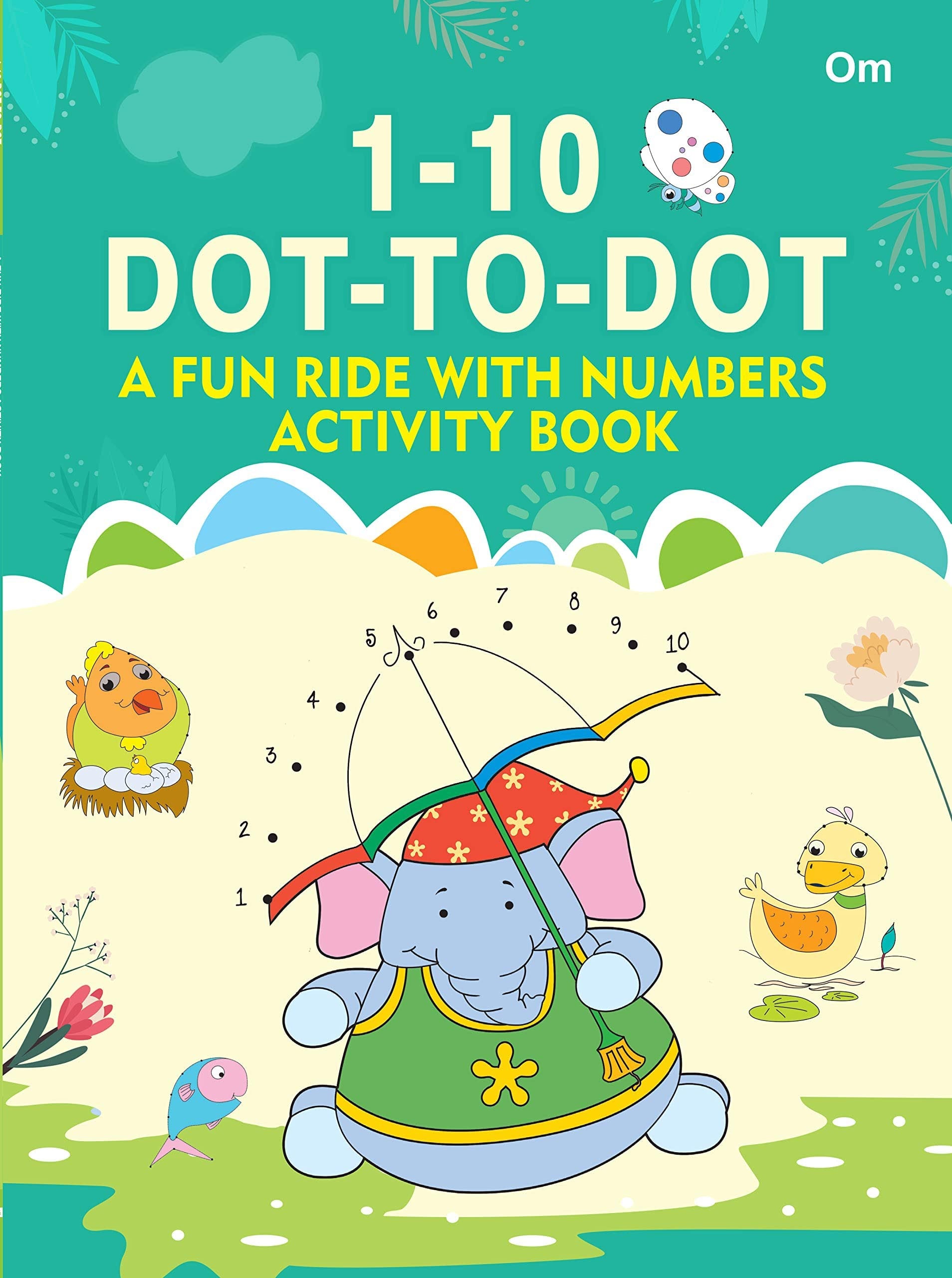 1-10 Dot-to-Dot : A Fun Ride with Numbers Activity Books - Om Books | Grocsy