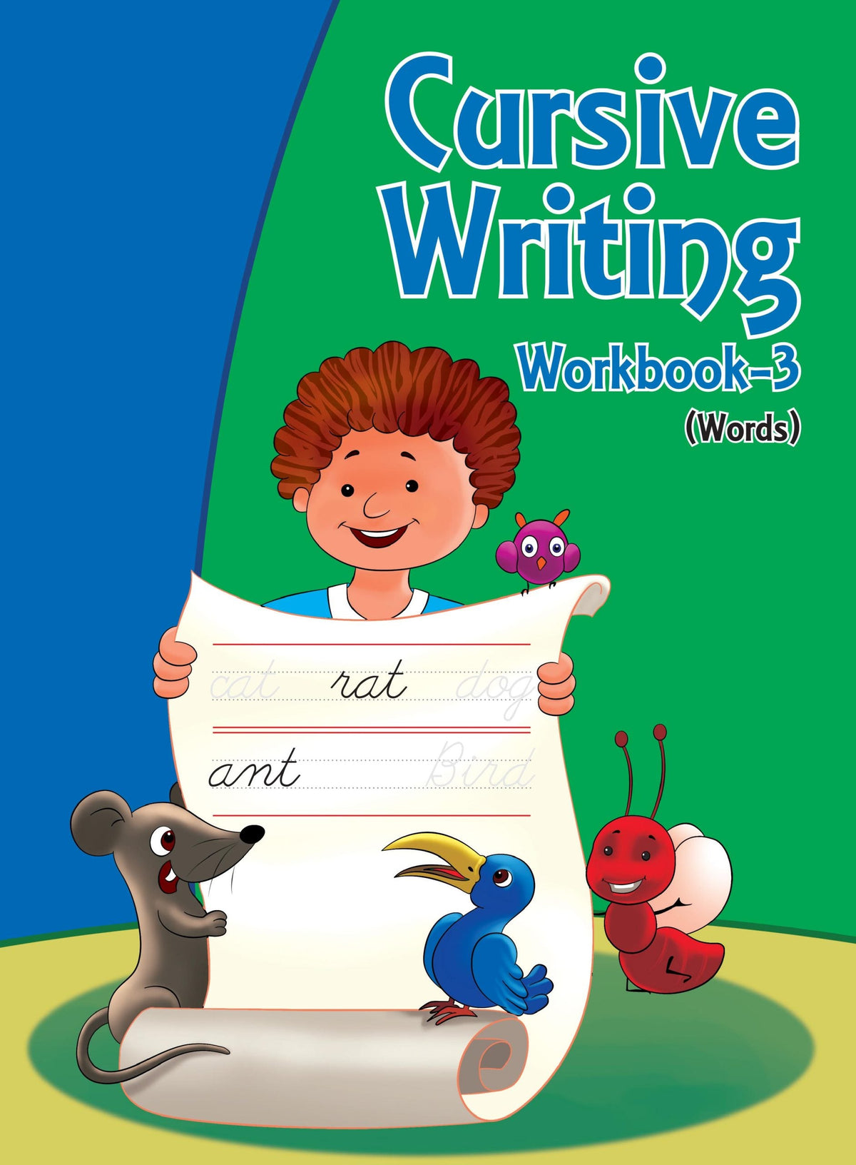 Cursive Writing Workbook 3 (Words) - Om Books | Grocsy