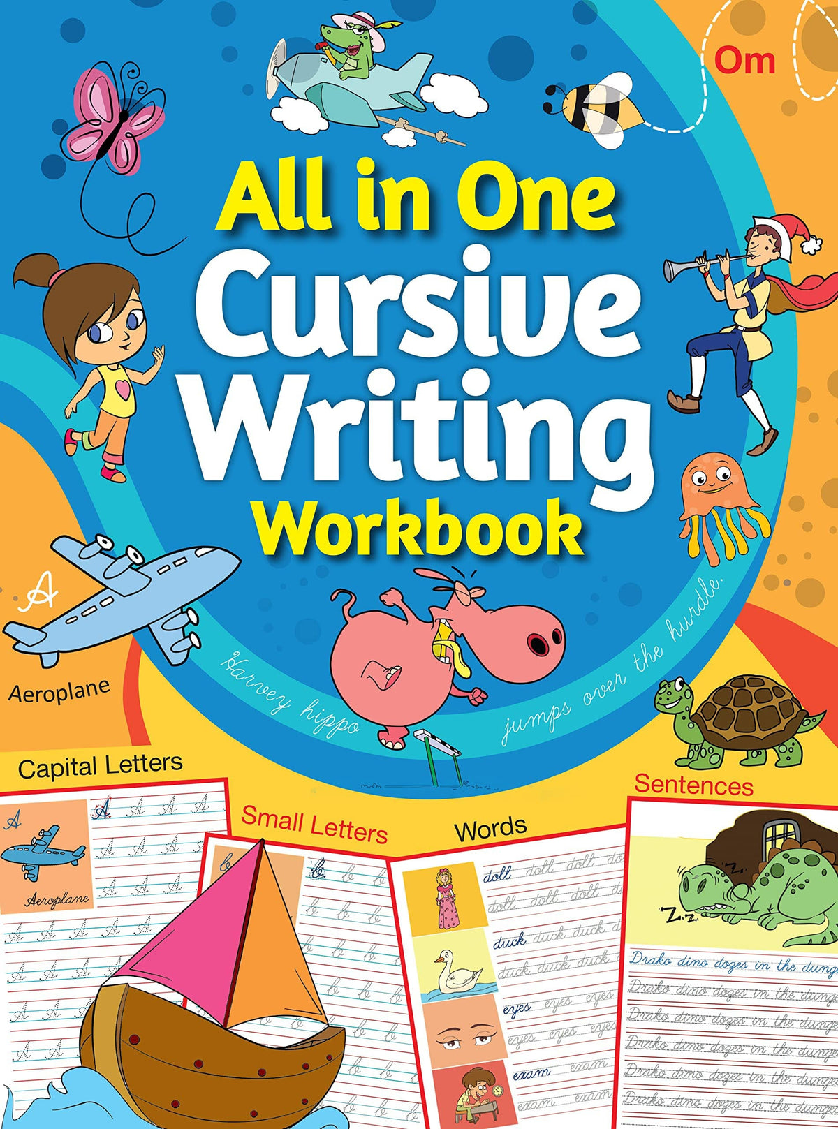 All in One Cursive Writing Workbook - Om Books | Grocsy