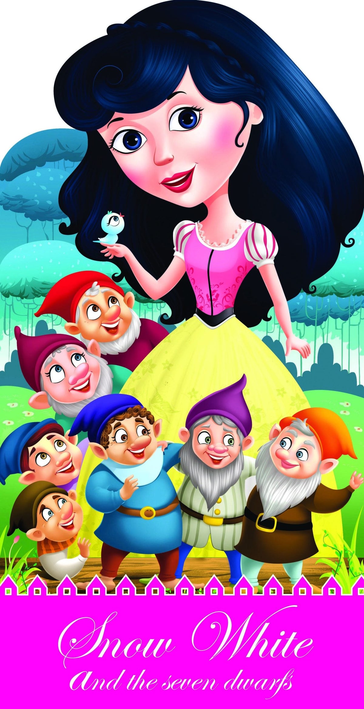 Snow White and the Seven Dwarfs : Cutout Story Book - Om Books | Grocsy