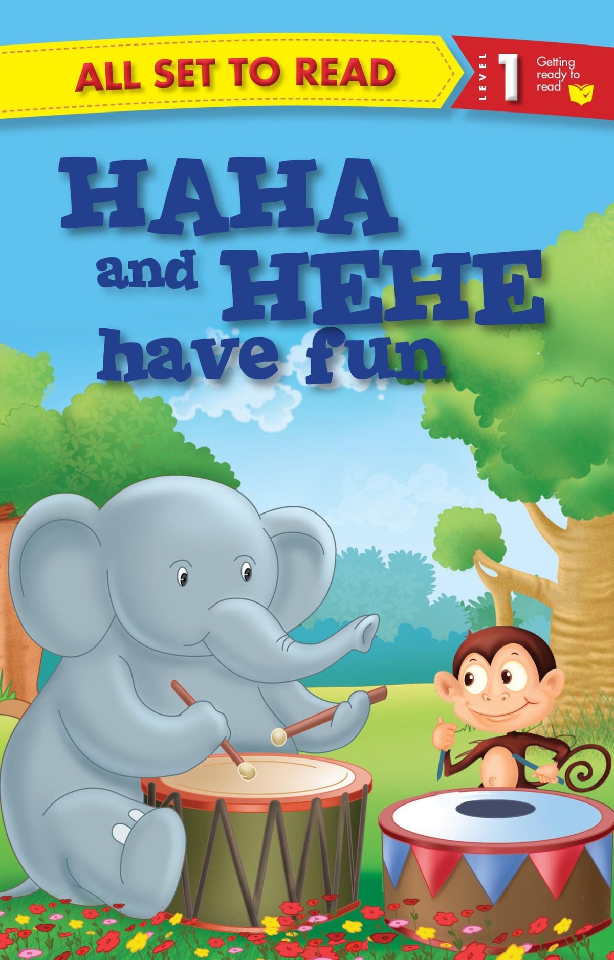 All set to Read Readers Level 1 Haha and Hehe have Fun - Om Books | Grocsy