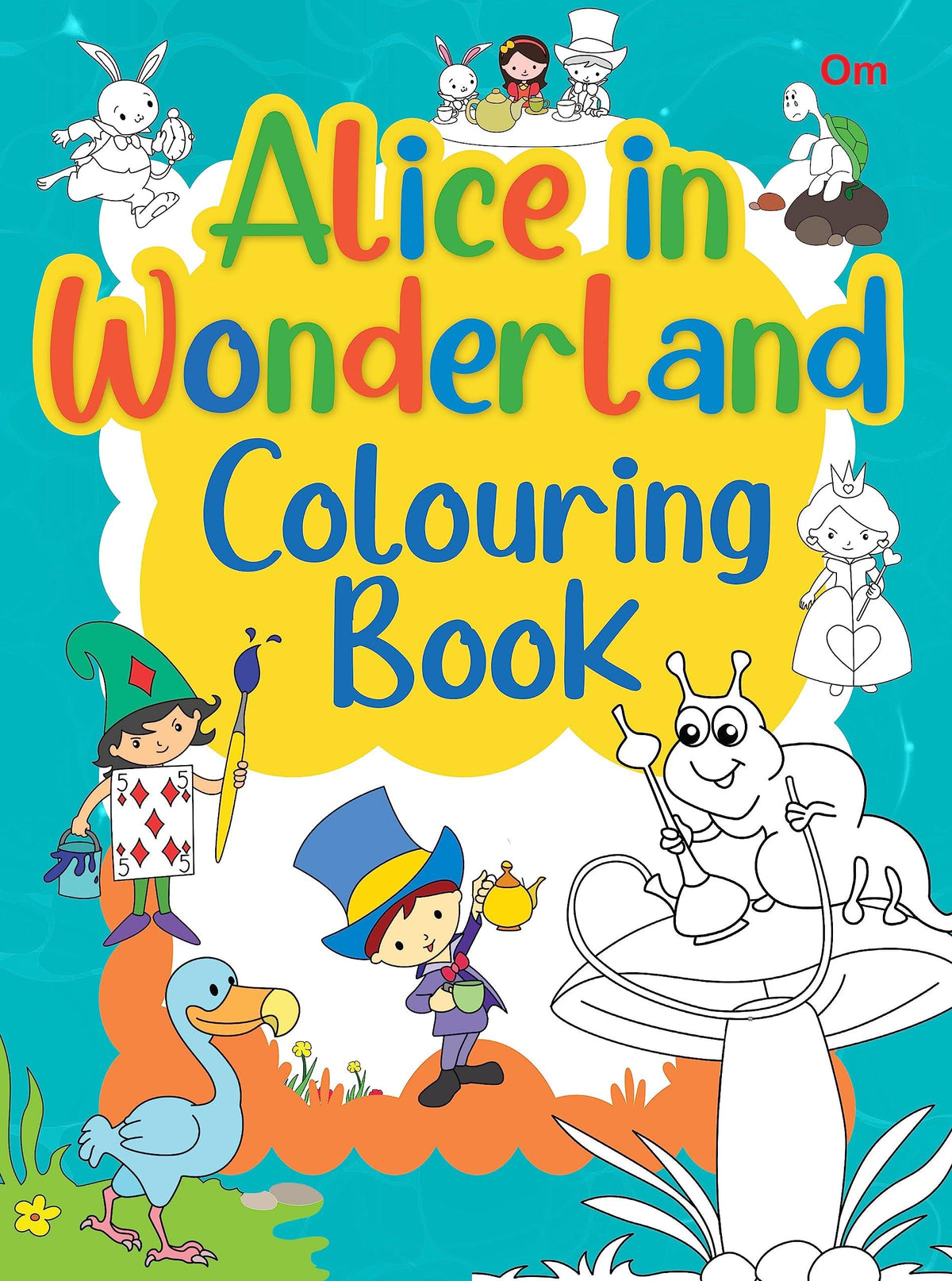 Alice in Wonderland Colouring Book - Om Books | Grocsy