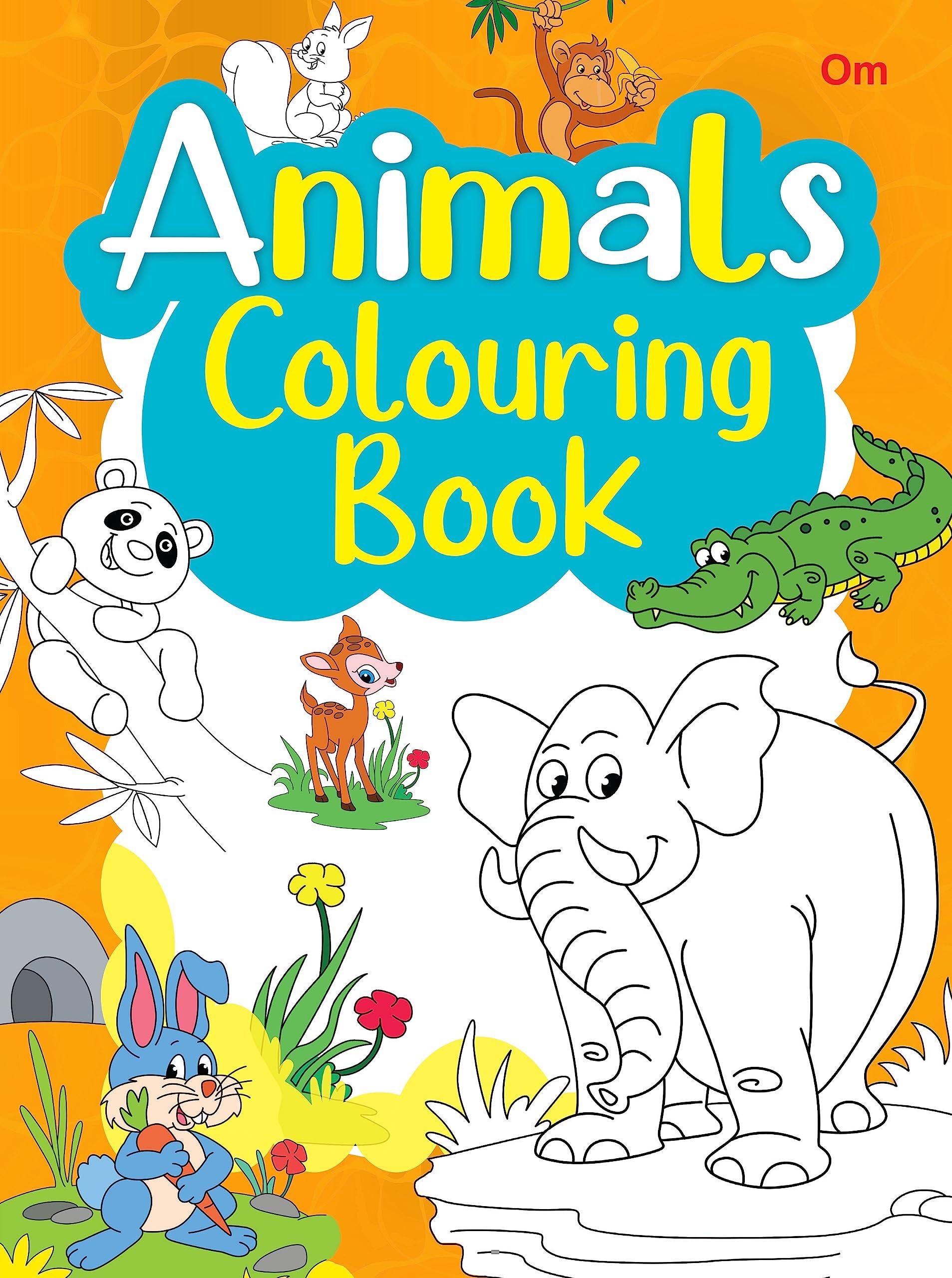 Animals Colouring Book - Om Books | Grocsy