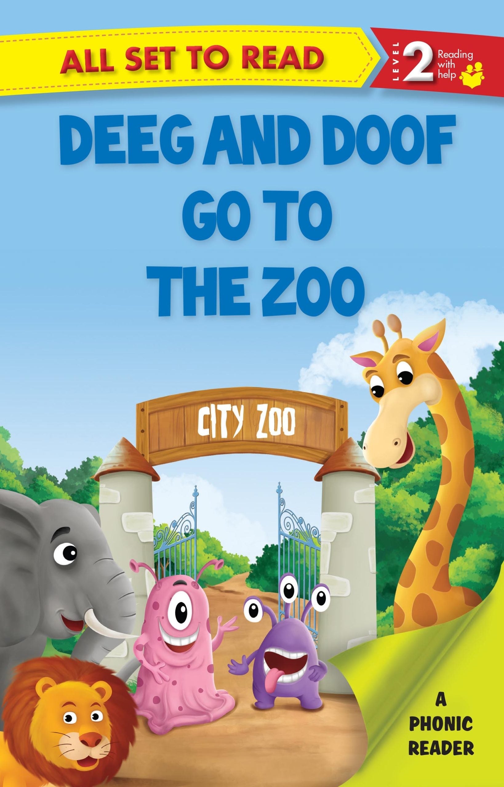 All set to Read A Phonics Reader Deeg and Doop go to the Zoo - Om Books | Grocsy