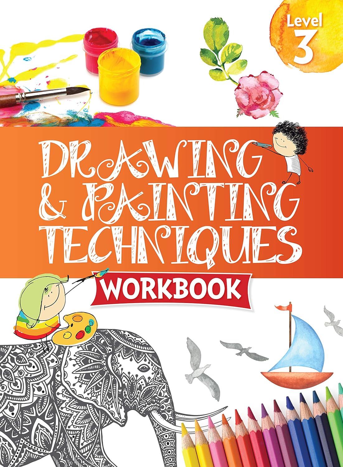 Drawing & Painting Techniques Workbook Grade 3 - Om Books | Grocsy