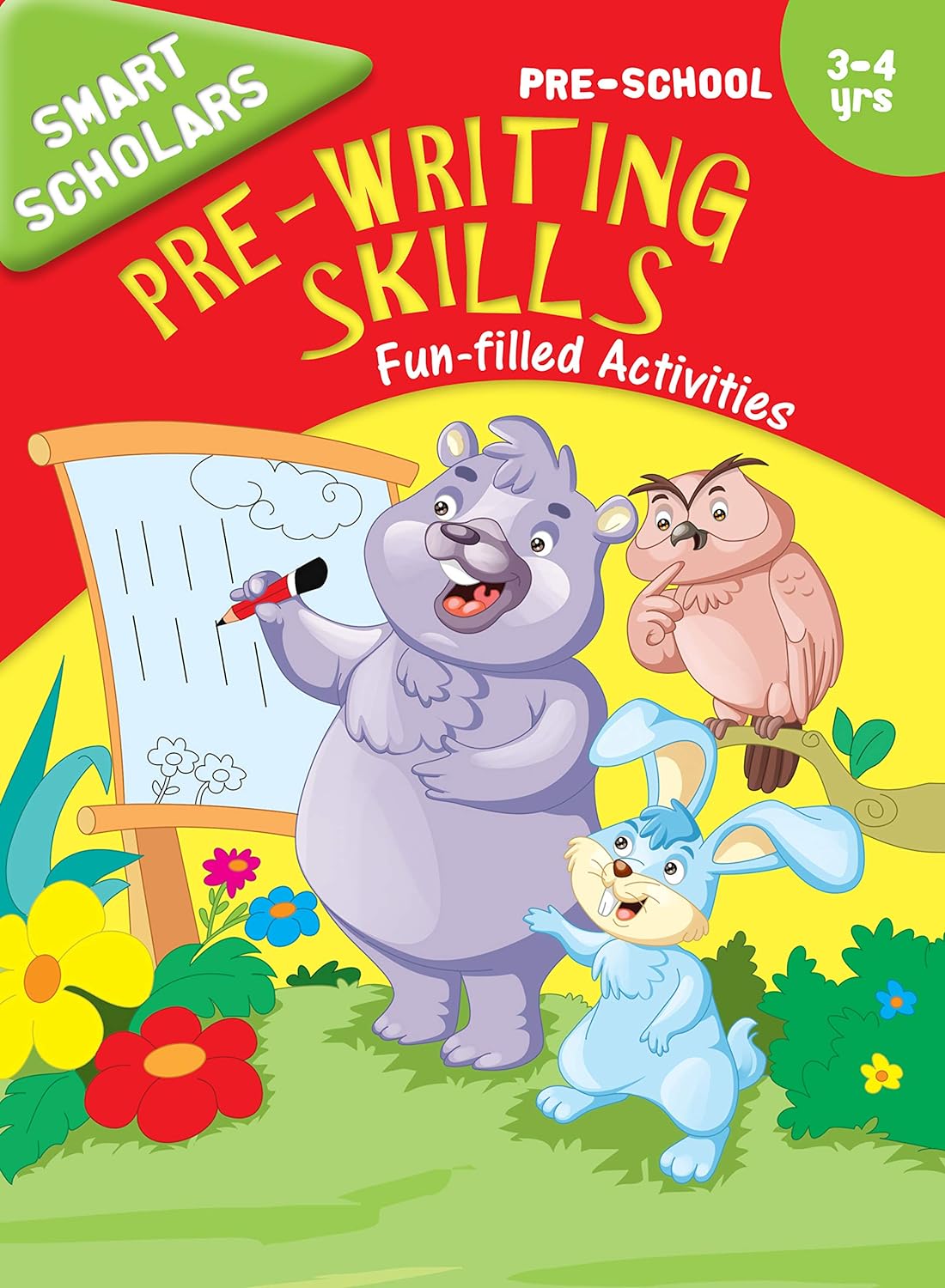 Smart Scholars Pre-School Pre-Writing Skills - Om Books | Grocsy
