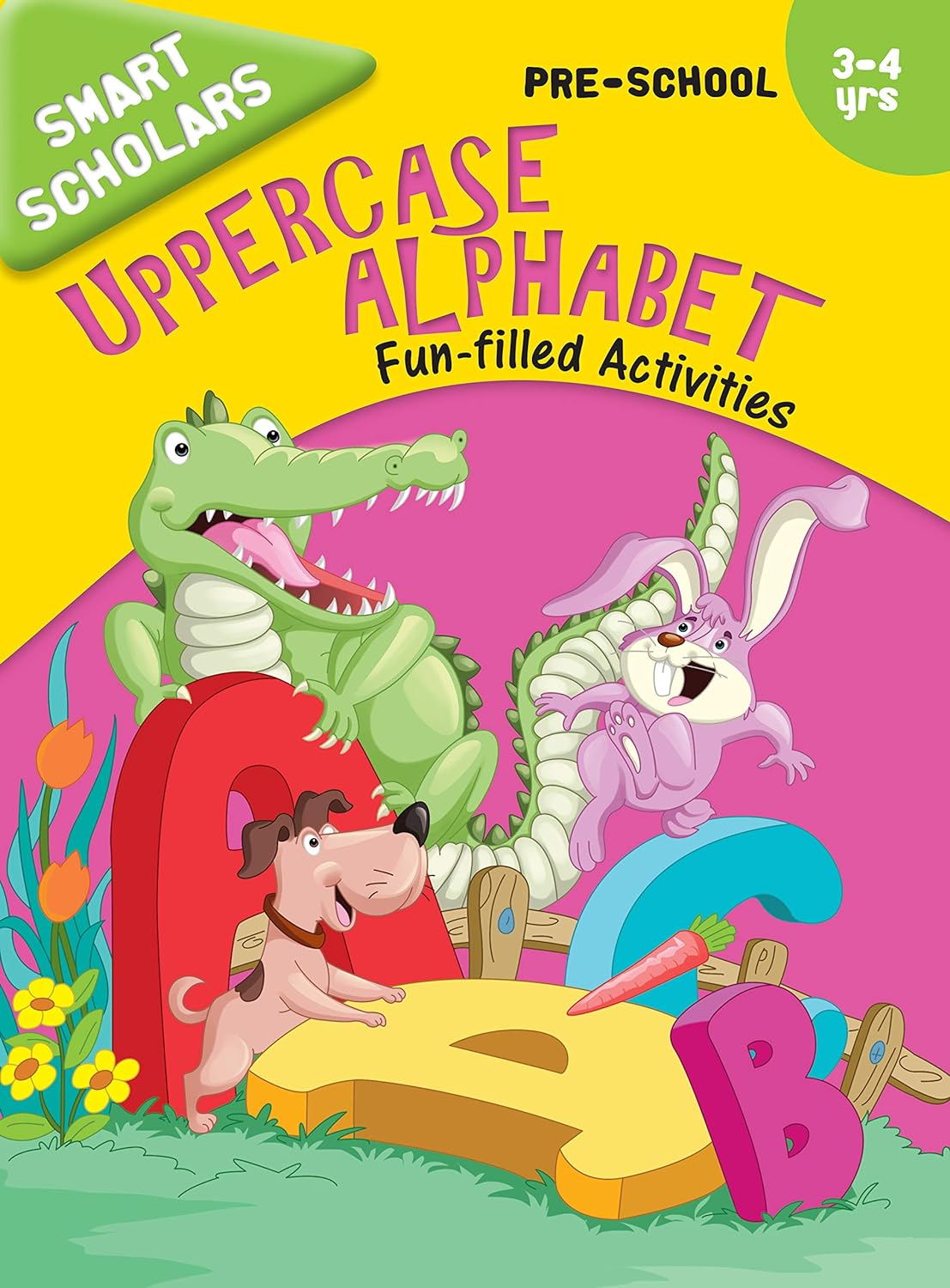 Smart Scholars Pre-School Uppercase Alphabet - Om Books | Grocsy