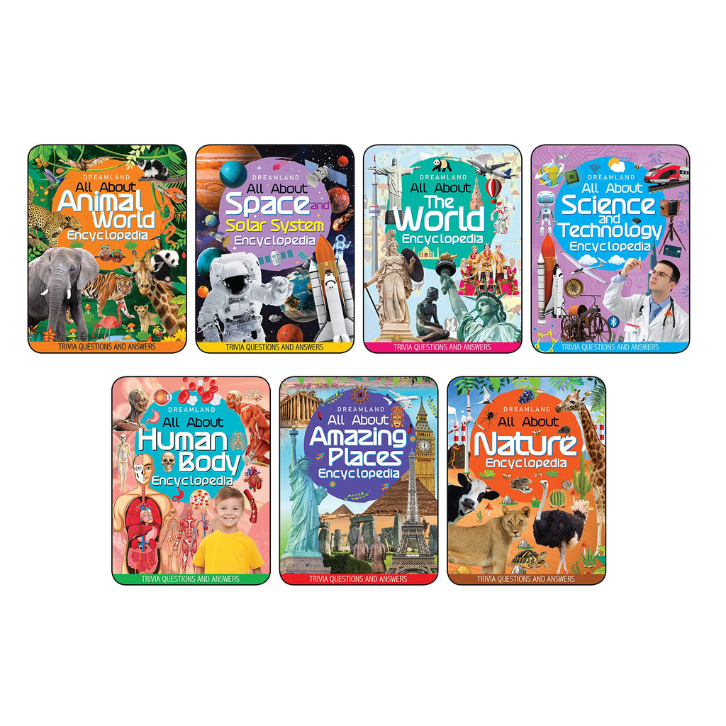 Dreamland Children Encyclopedia Books Pack for Age 5 - 15 Years | Grocsy