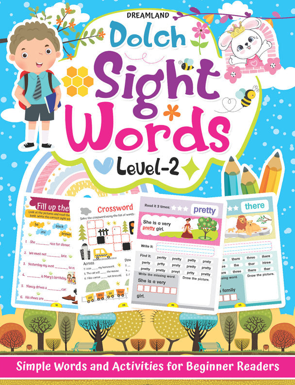 Dreamland Dolch Sight Words Level 2- Simple Words and Activities for Beginner Readers | Grocsy