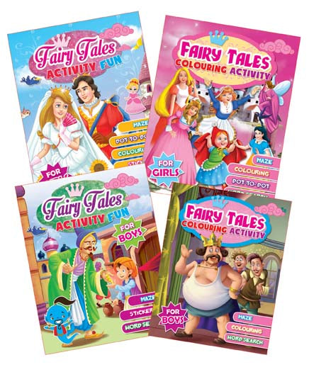 Dreamland Fairy Tales Activity Books for Boys and Girls Pack | Grocsy