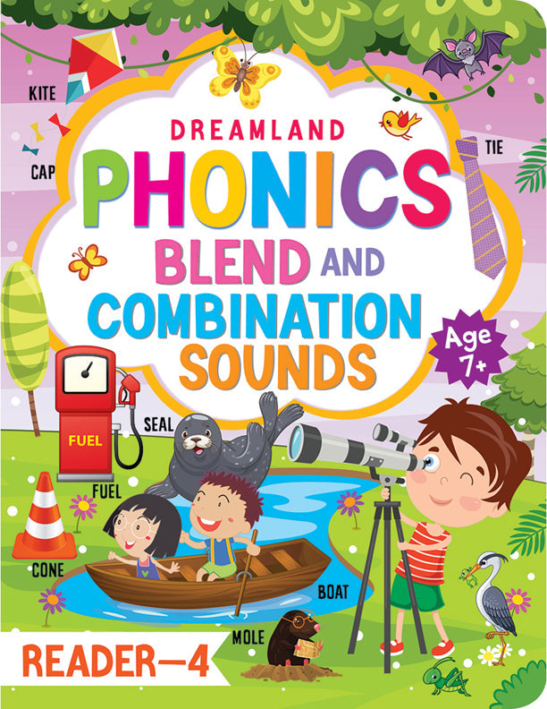 Dreamland Phonics Reader - 4 (Blends and Combination Sounds) Age 7+ | Grocsy