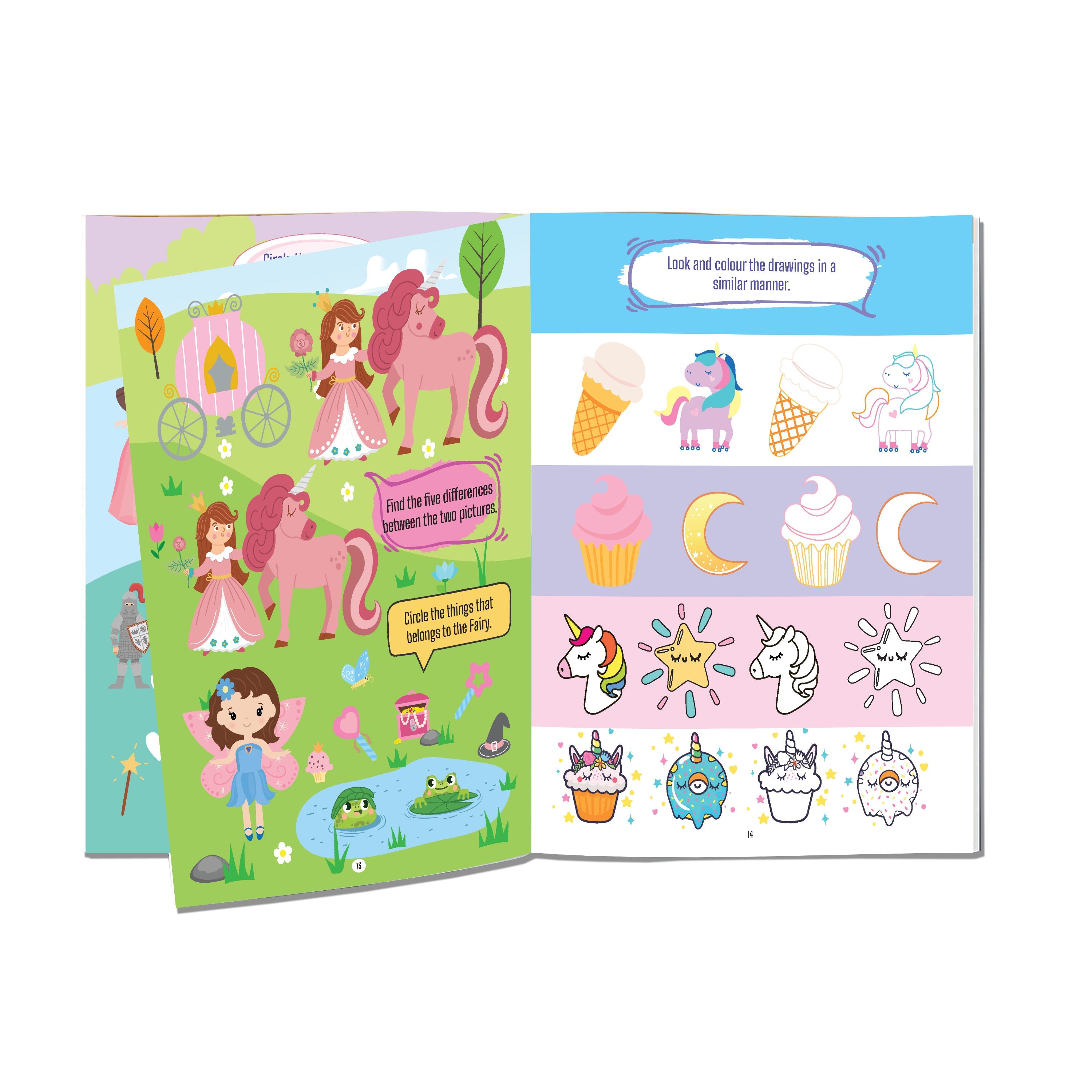 Dreamland Publications My First Ultimate Activity Book- Princess, Fairy and Mermaid : Children's Interactive & Activity Book | Grocsy
