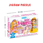 Dreamland Publications Little Princess Jigsaw Puzzle for Kids – 96 Pcs | With Colouring & Activity Book and 3D Model | Grocsy