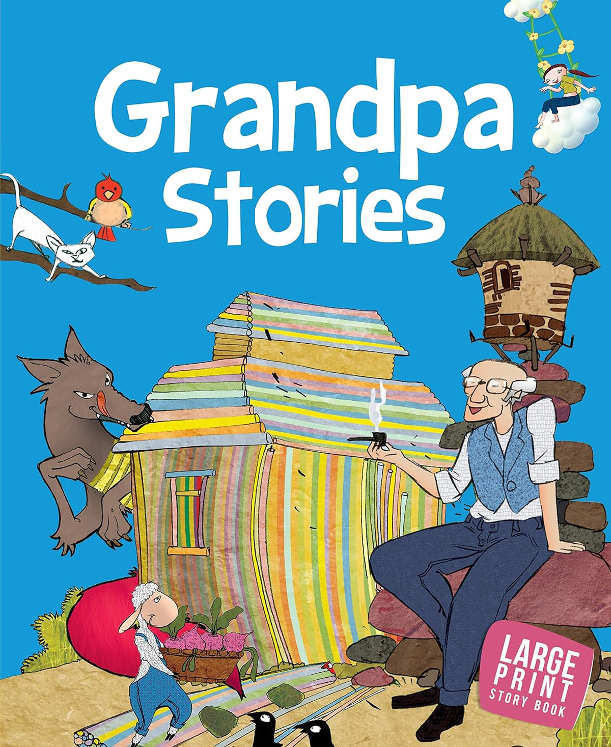 Grandpa Stories : Large Print (Paperback) - Om Books | Grocsy