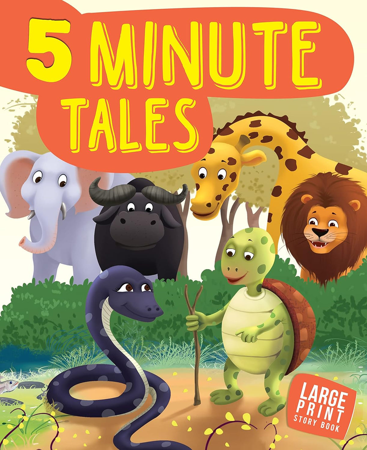 5 Minute Tales : Large Print (Paperback) - Om Books | Grocsy