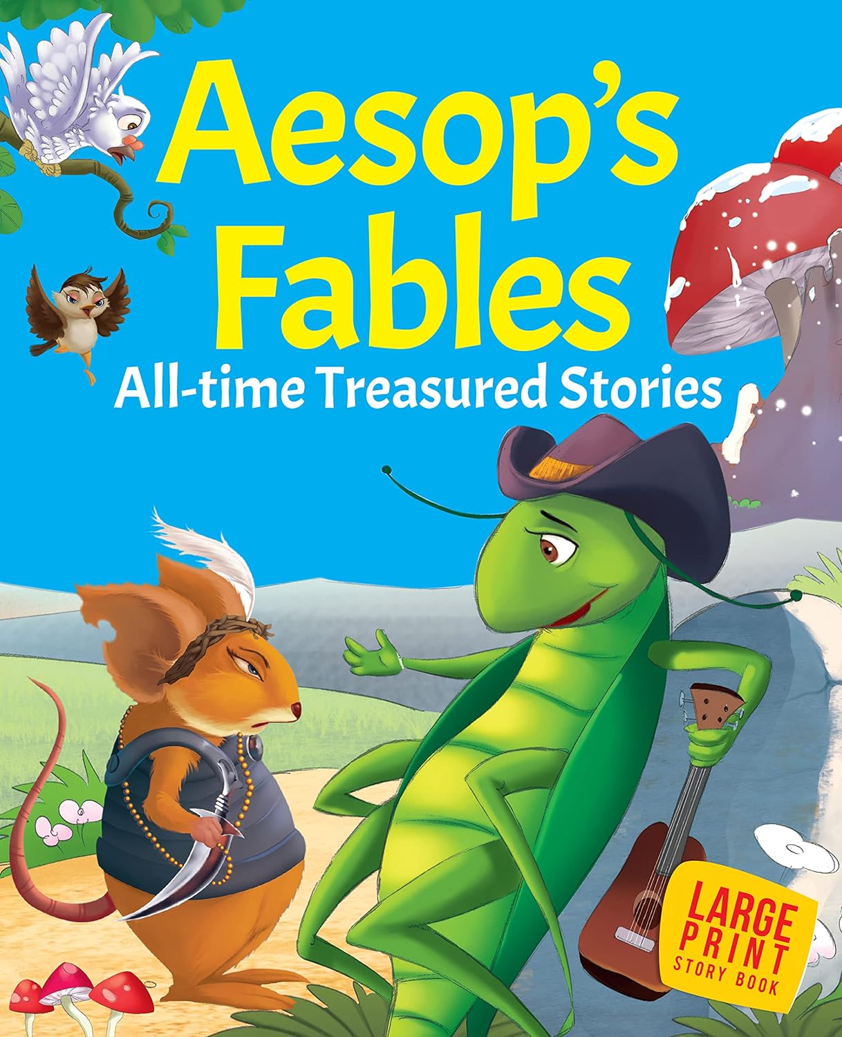 Aesop's Fables all time Treasured Stories : Large Print (Paperback) - Om Books | Grocsy