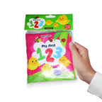 Dreamland Publications Baby My First Cloth Book 123 with Squeaker and Crinkle Paper, Non-Toxic Early Educational Toy for Toddler, Infants | Grocsy