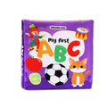 Dreamland Publications Baby My First Cloth Book ABC with Squeaker and Crinkle Paper, Non-Toxic Early Educational Toy for Toddler, Infants | Grocsy