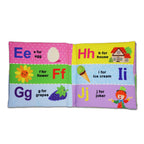 Dreamland Publications Baby My First Cloth Book ABC with Squeaker and Crinkle Paper, Non-Toxic Early Educational Toy for Toddler, Infants | Grocsy