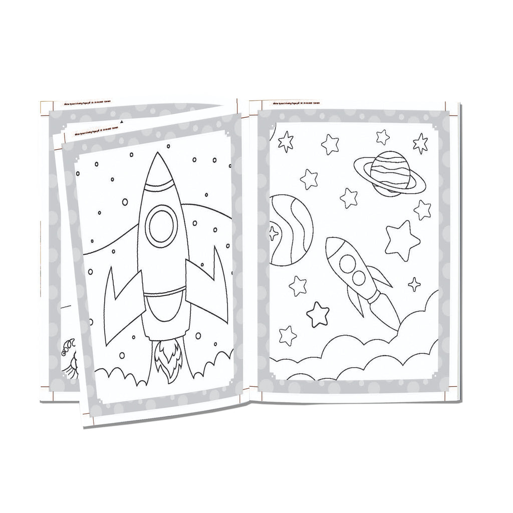 Dreamland Publications My Ultimate Space Colouring Fun Book with Free Crayons : Children's Colouring Book | Grocsy