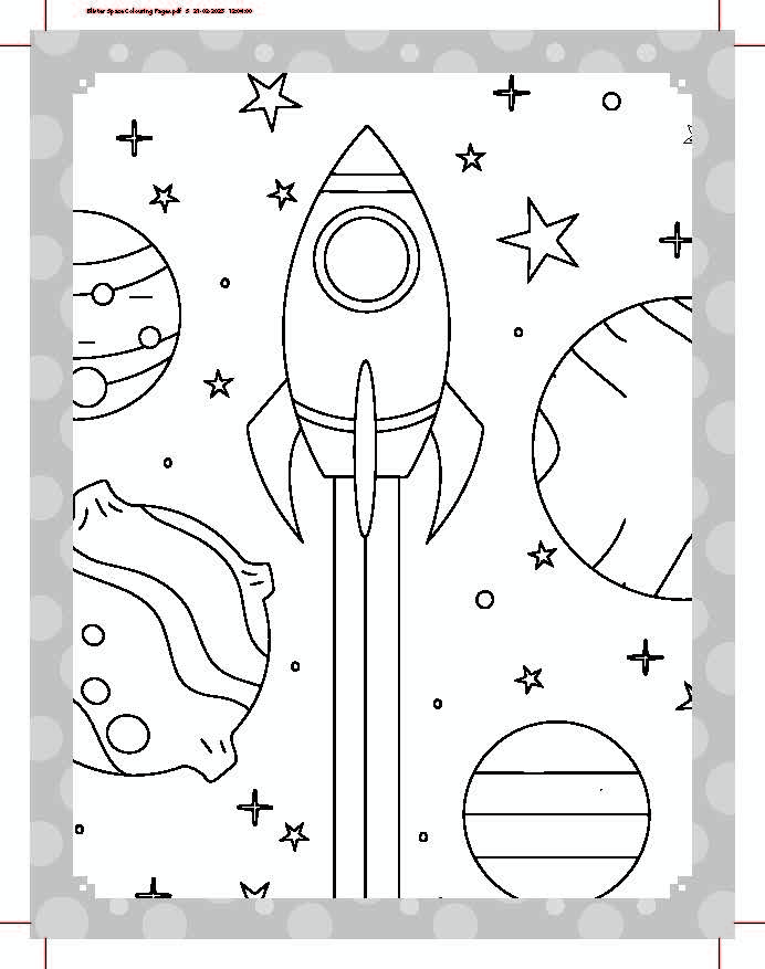 Dreamland Publications My Ultimate Space Colouring Fun Book with Free Crayons : Children's Colouring Book | Grocsy