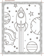 Dreamland Publications My Ultimate Space Colouring Fun Book with Free Crayons : Children's Colouring Book | Grocsy