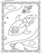 Dreamland Publications My Ultimate Space Colouring Fun Book with Free Crayons : Children's Colouring Book | Grocsy