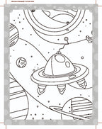 Dreamland Publications My Ultimate Space Colouring Fun Book with Free Crayons : Children's Colouring Book | Grocsy