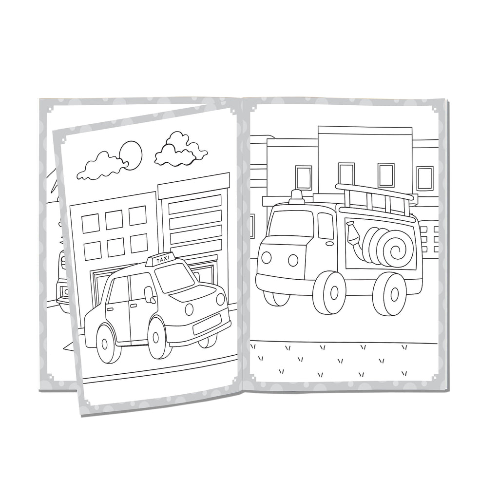 Dreamland Publications My Ultimate Vehicles Colouring Fun Book with Free Crayons : Children's Colouring Book | Grocsy