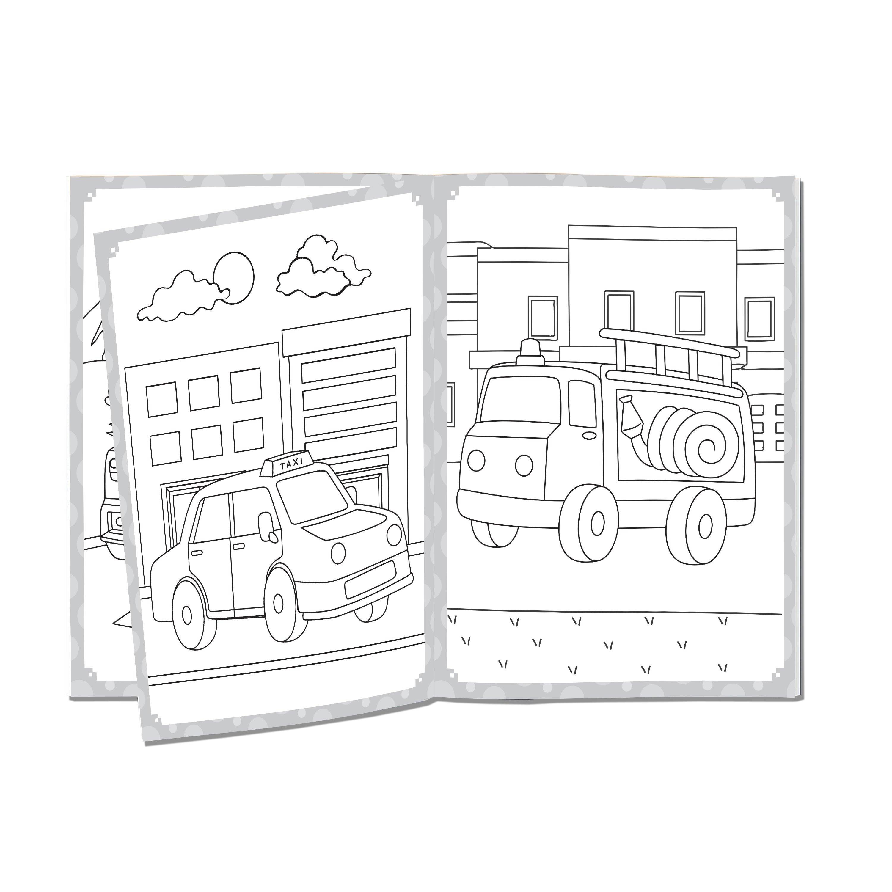 Dreamland Publications My Ultimate Vehicles Colouring Fun Book with Free Crayons : Children's Colouring Book | Grocsy