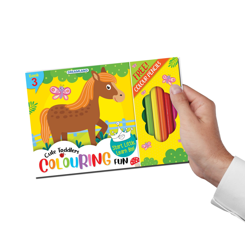 Dreamland Publications Cute Toddlers Colouring Fun Book 3 for Kids | Grocsy