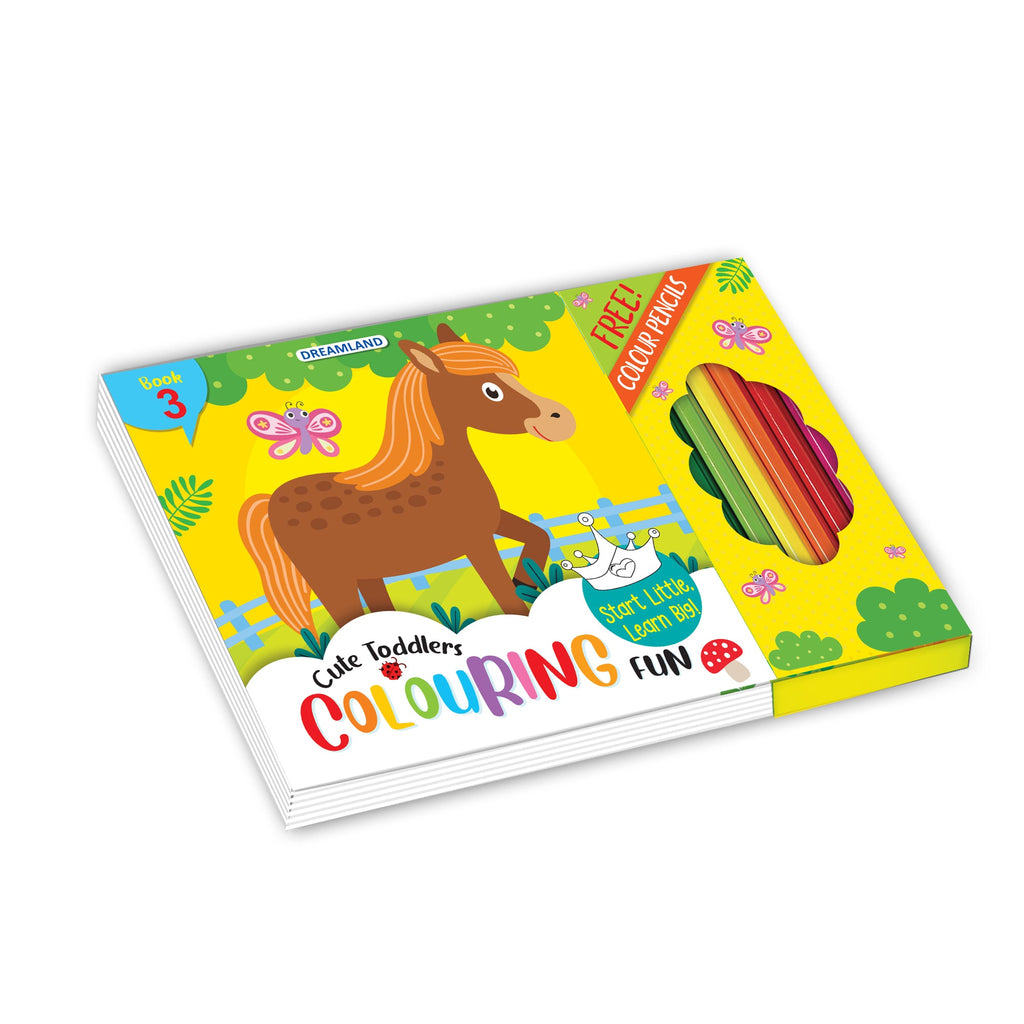 Dreamland Publications Cute Toddlers Colouring Fun Book 3 for Kids | Grocsy