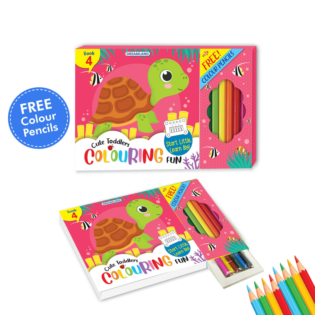 Dreamland Publications Cute Toddlers Colouring Fun Book 4 for Kids | Grocsy