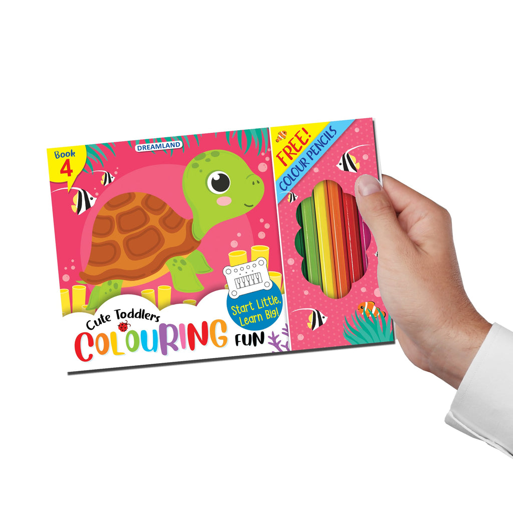 Dreamland Publications Cute Toddlers Colouring Fun Book 4 for Kids | Grocsy