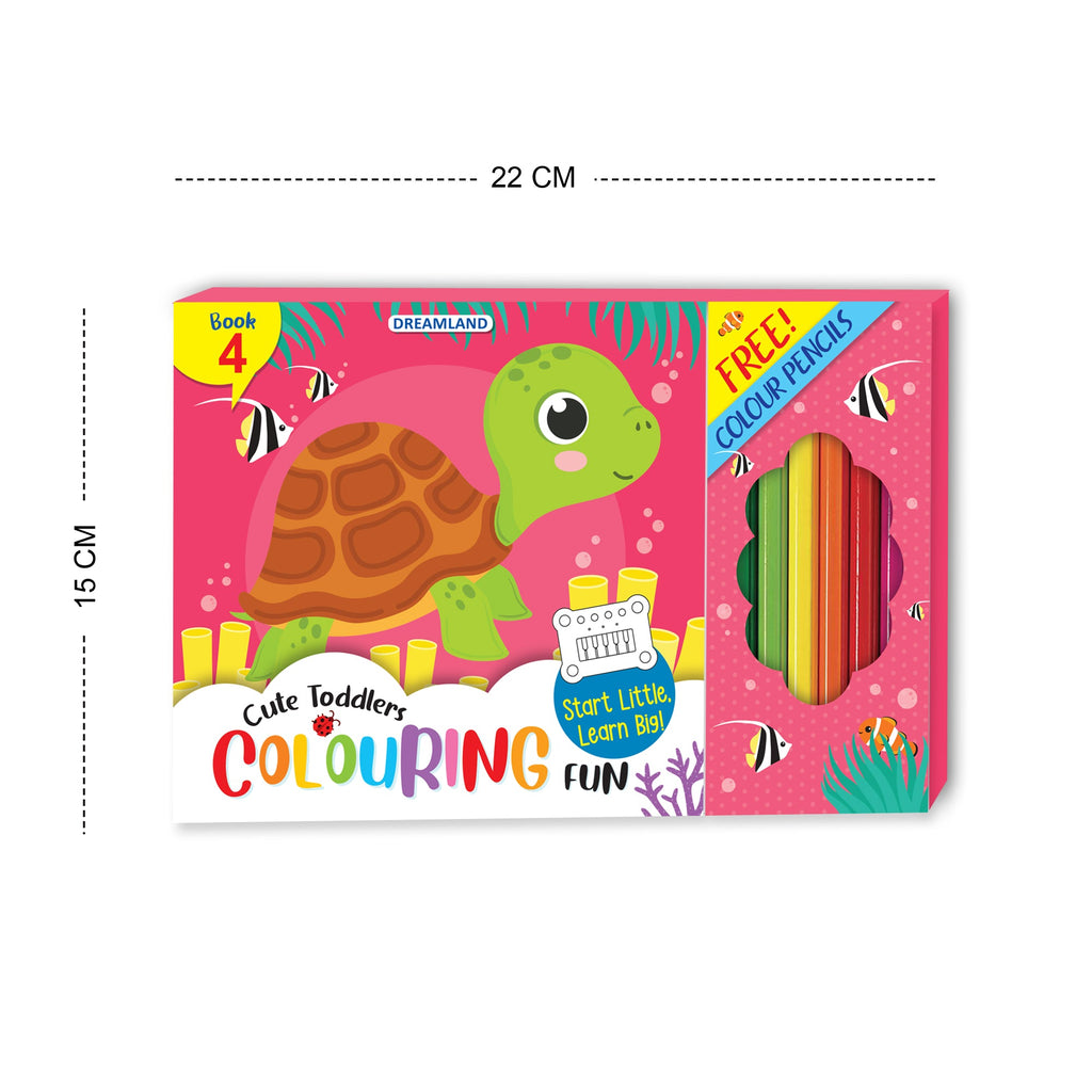 Dreamland Publications Cute Toddlers Colouring Fun Book 4 for Kids | Grocsy