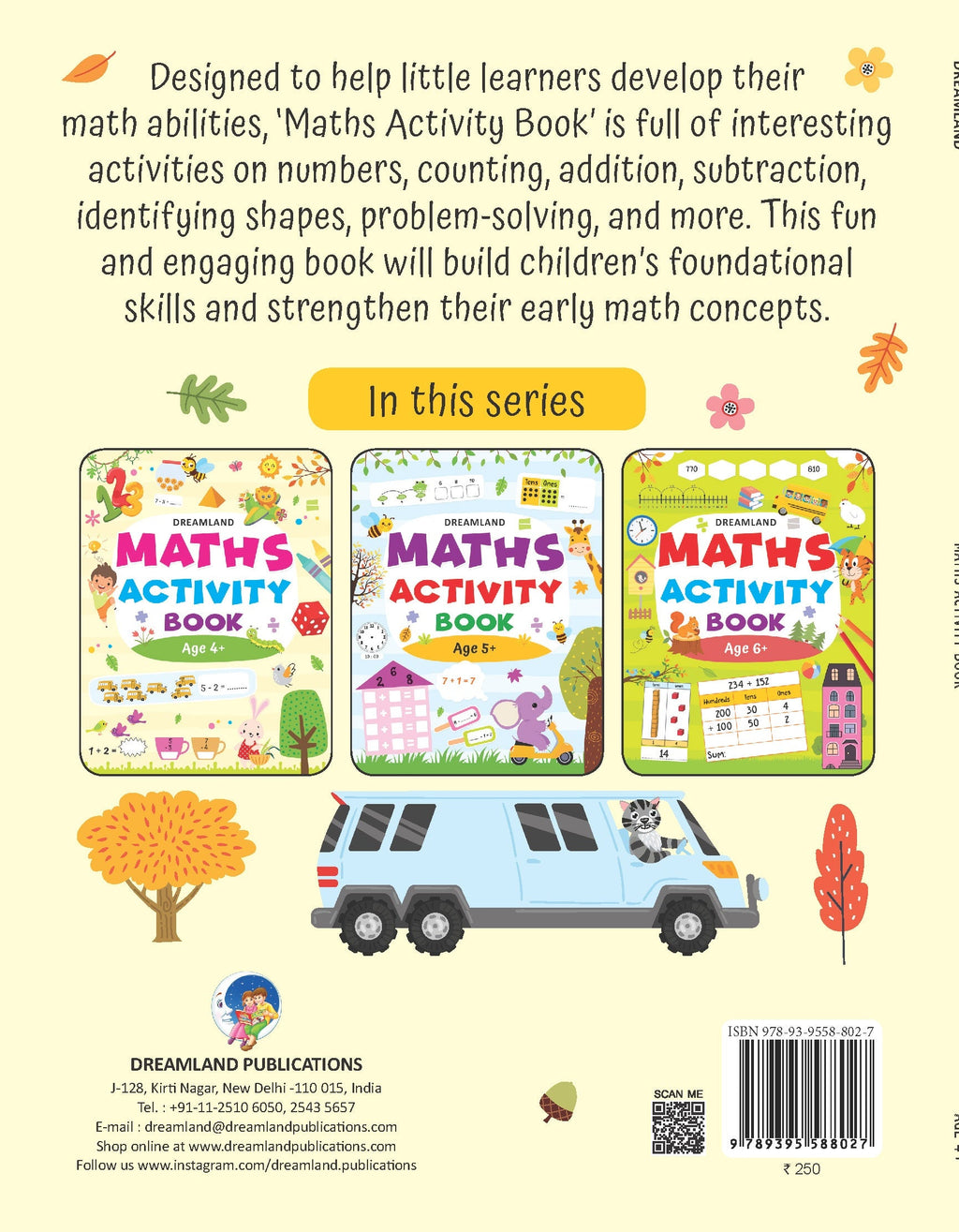 Dreamland Publications Maths Activity Book Age 4+ : Children's Interactive & Activity Book | Grocsy